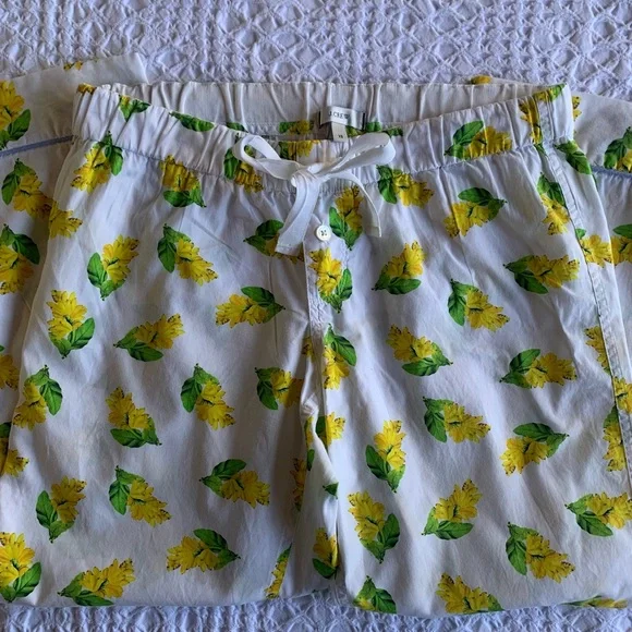 J. Crew Yellow and Green Floral Pajamas - Picture 8 of 16